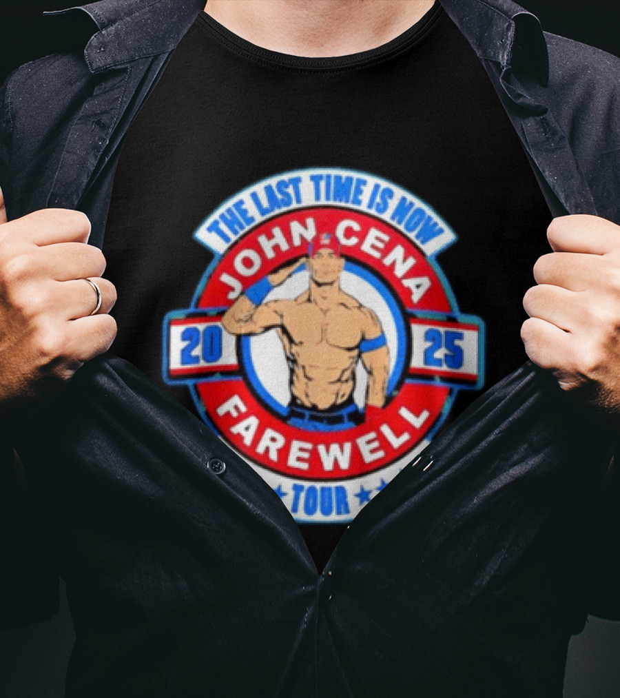 WWE John Cena 2025 Farewell Tour The Last Time Is Now T-Shirt