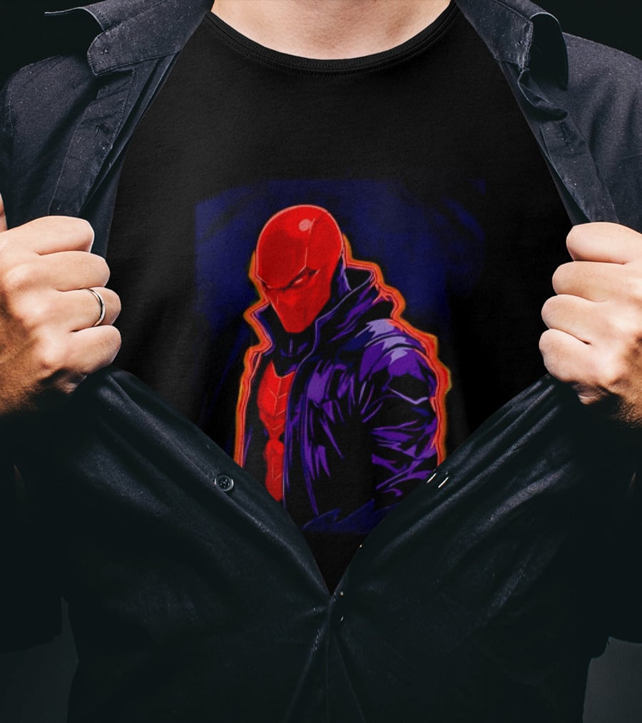 Red Hood Jason Todd DC Comics Vigilante Masked Hero T-Shirt