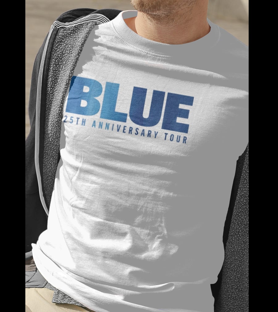 Blue 25th Anniversary Tour Music Concert Celebration T-Shirt