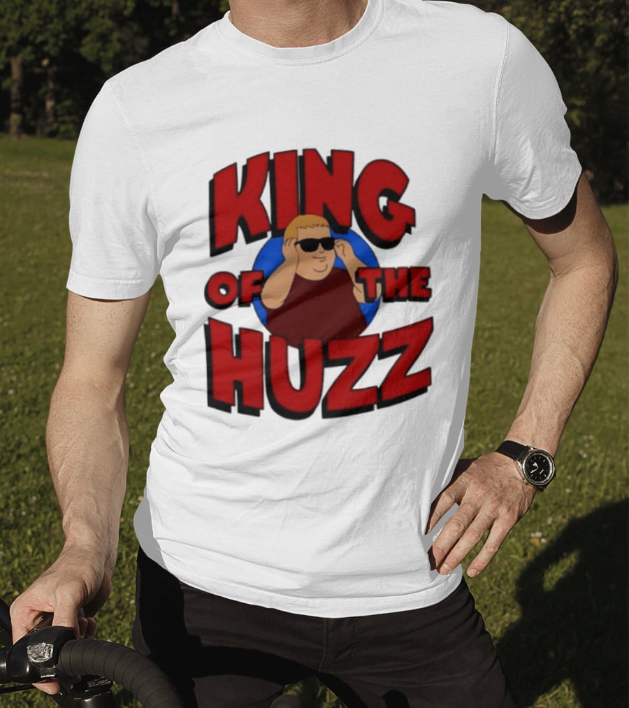 King Of The Huzz Iconic Retro Humor Vibe T-Shirt
