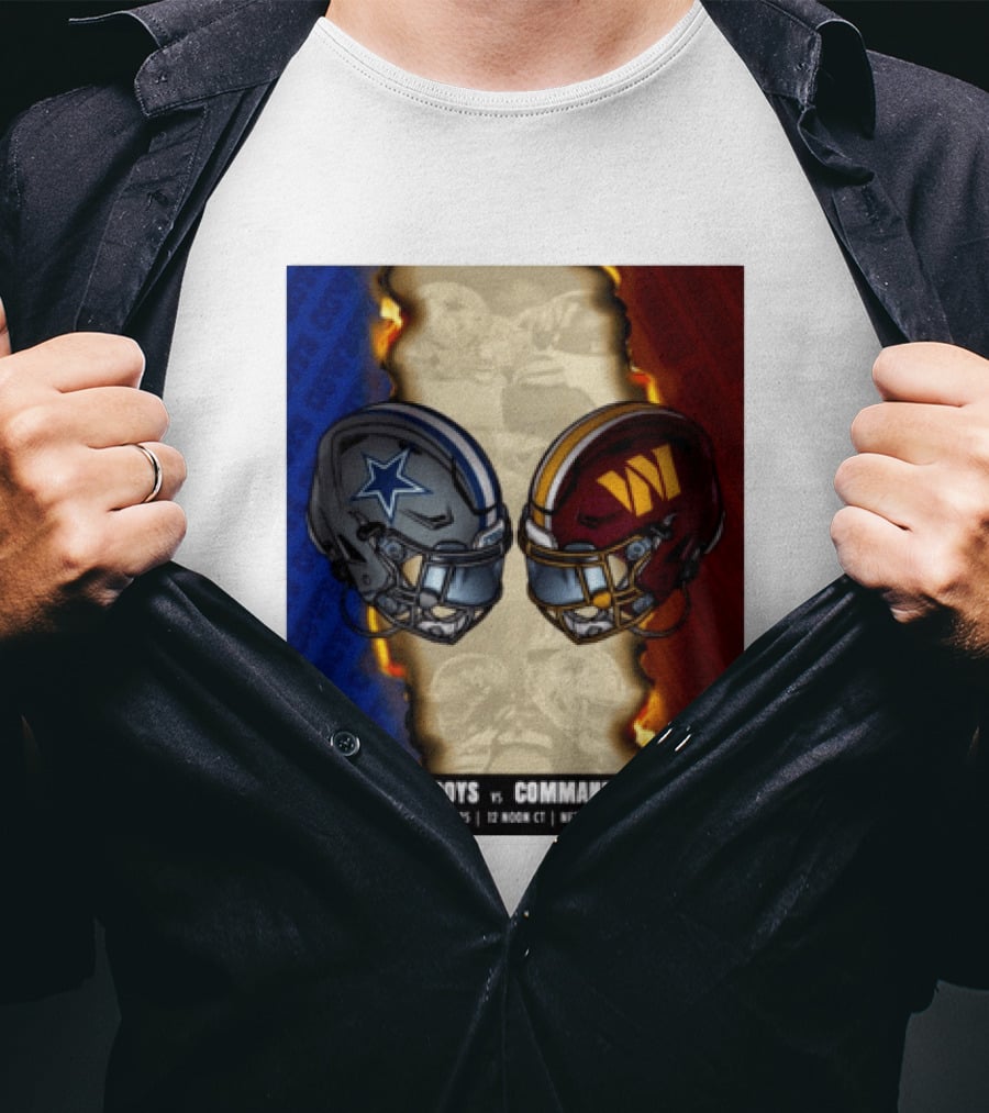 Cowboys Vs Commanders December 25 Noon CT Netflix T-Shirt