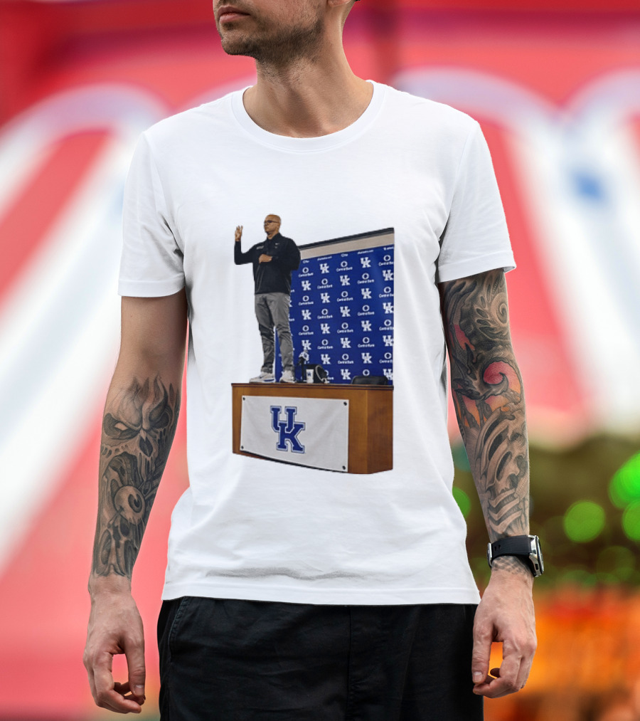 Mark Pope UK Wildcats Kentucky Basketball Coach Press Conference T-Shirt
