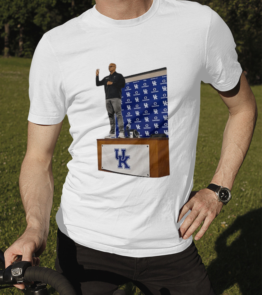 Mark Pope UK Wildcats Kentucky Basketball Coach Press Conference T-Shirt