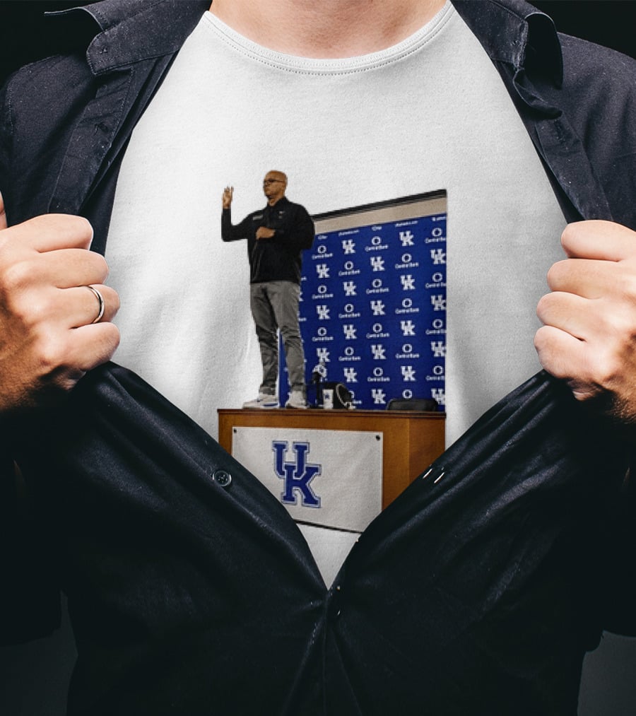 Mark Pope UK Wildcats Kentucky Basketball Coach Press Conference T-Shirt