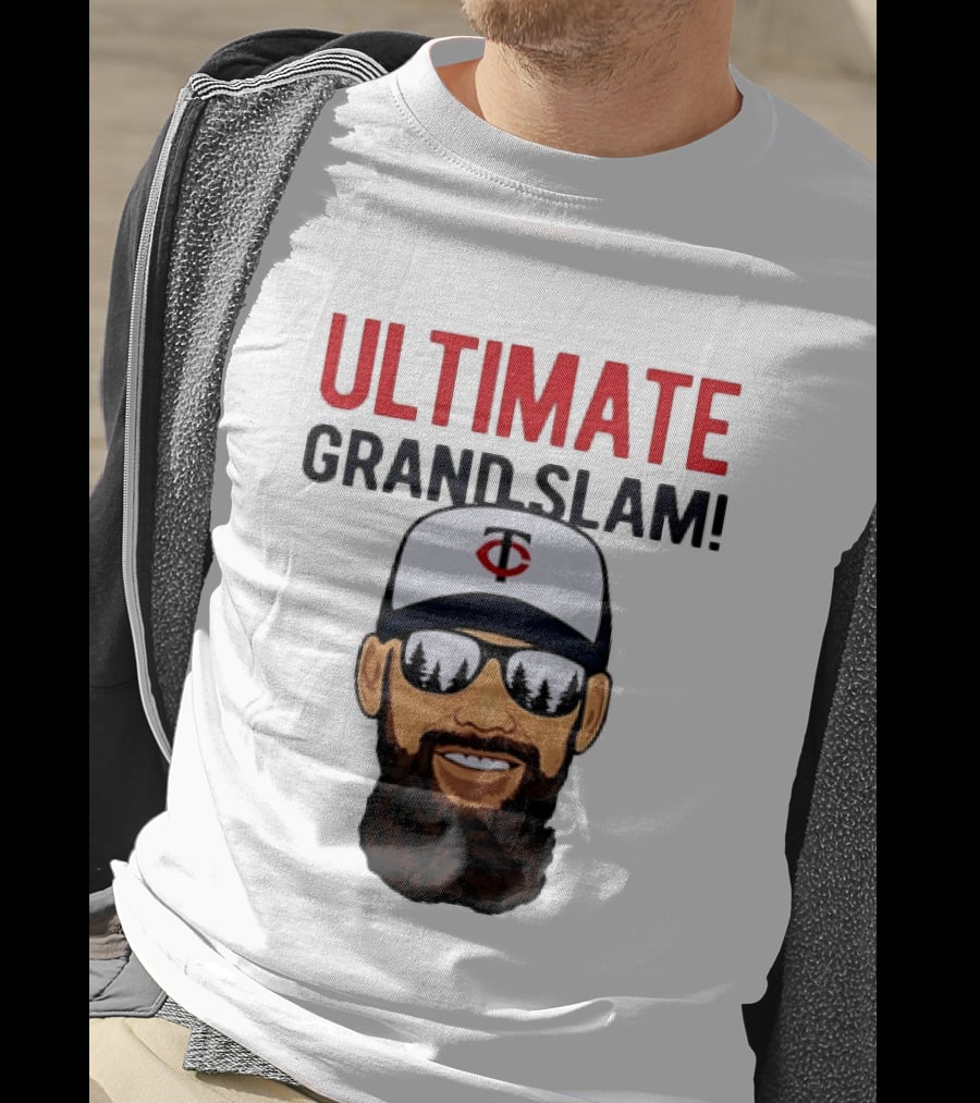 Minnesota Twins Ultimate Grand Slam MLB Bearded Player With Sunglasses T-Shirt
