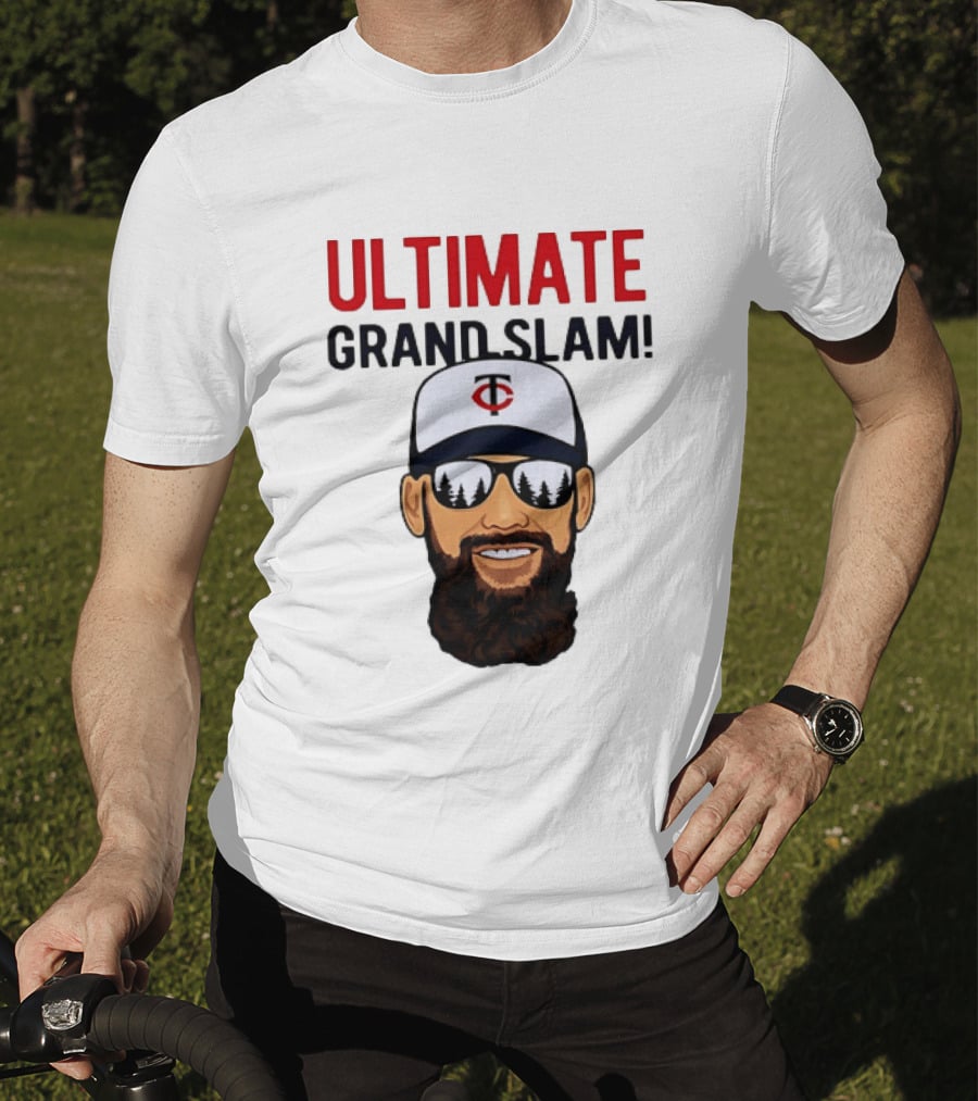 Minnesota Twins Ultimate Grand Slam MLB Bearded Player With Sunglasses T-Shirt