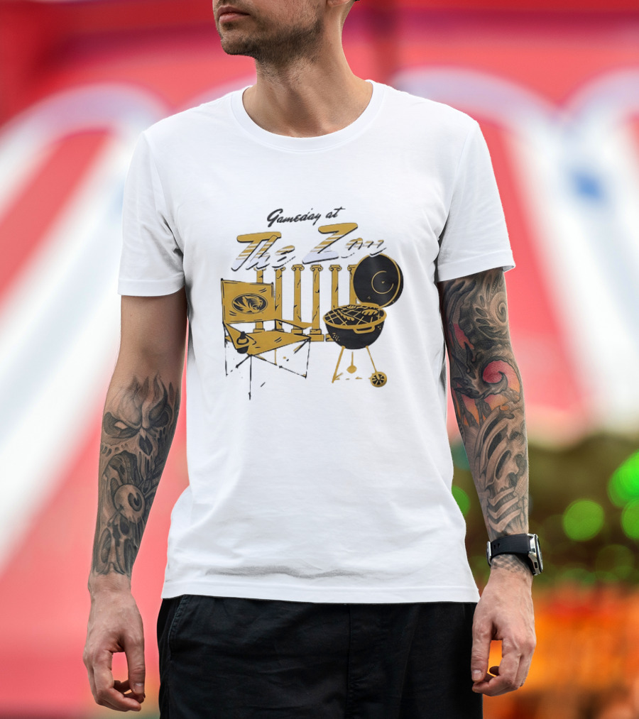Missouri Tigers Gameday Tailgate At The Zou Football Grill Chair T-Shirt