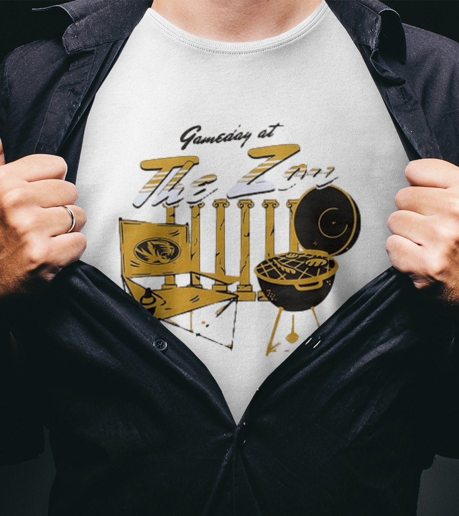 Missouri Tigers Gameday Tailgate At The Zou Football Grill Chair T-Shirt