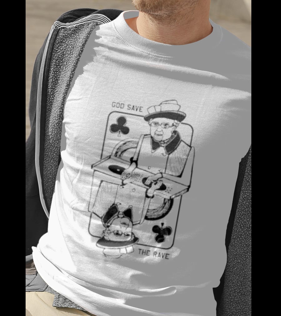 God Save The Rave Queen Of Clubs T-Shirt
