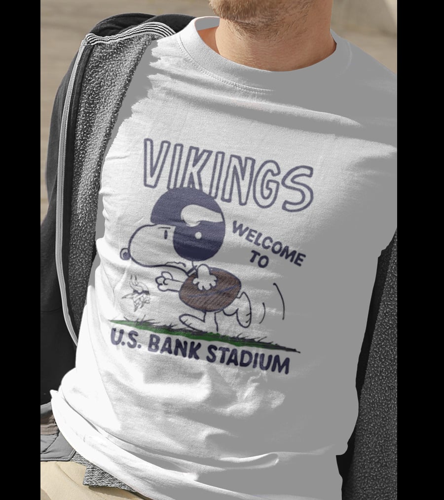 Snoopy Vikings Welcome To U.S. Bank Stadium T-Shirt