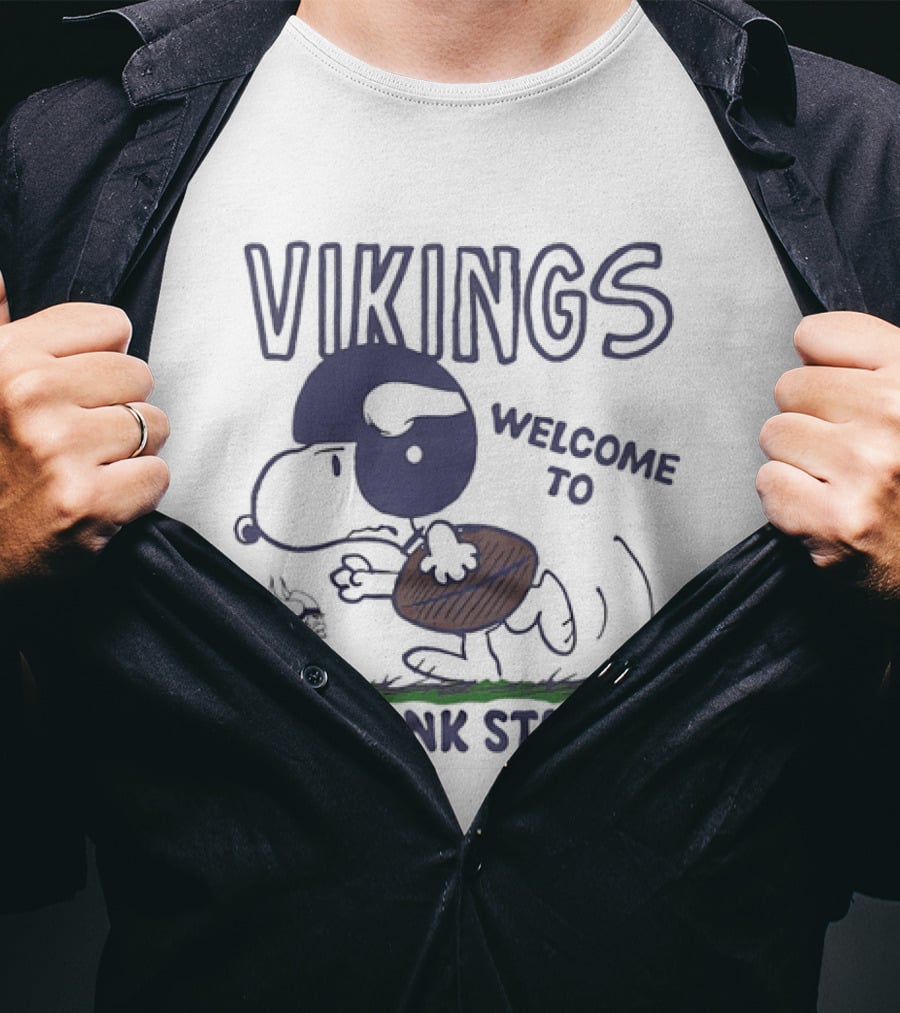 Snoopy Vikings Welcome To U.S. Bank Stadium T-Shirt