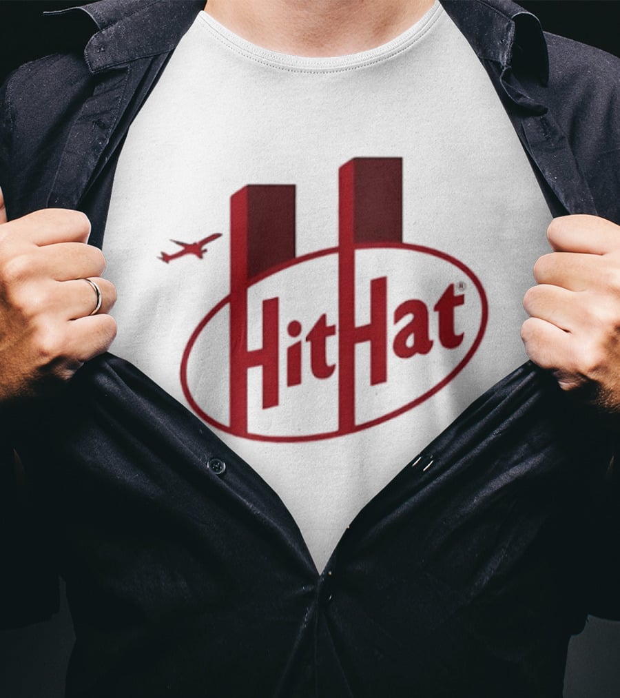 Hit Hat Twin Towers Incident Airplane T-Shirt