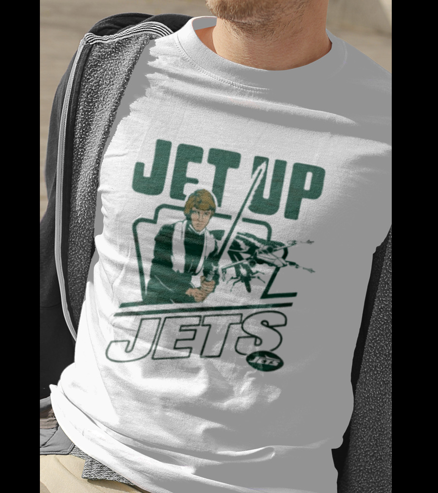 Jet Up Star Wars Luke New York Jets Collaboration T-Shirt