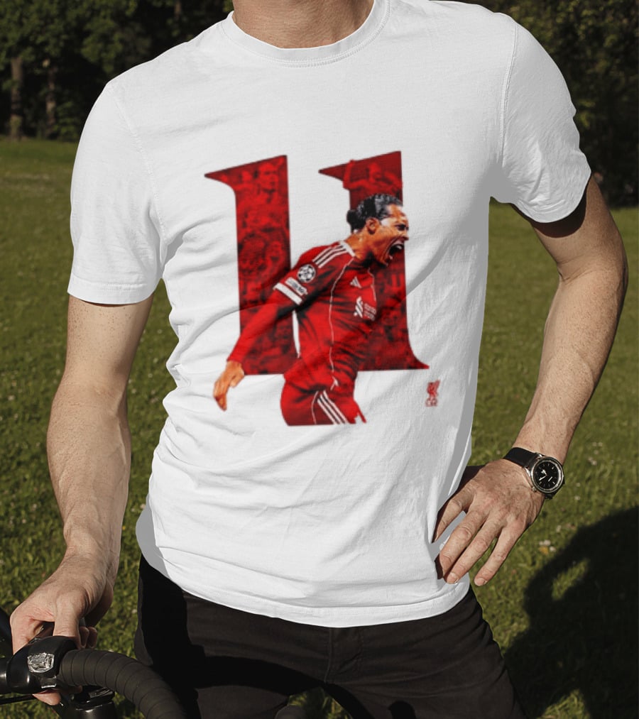 Virgil Van Dijk Liverpool Fifpro World 11 Champions League Star T-Shirt