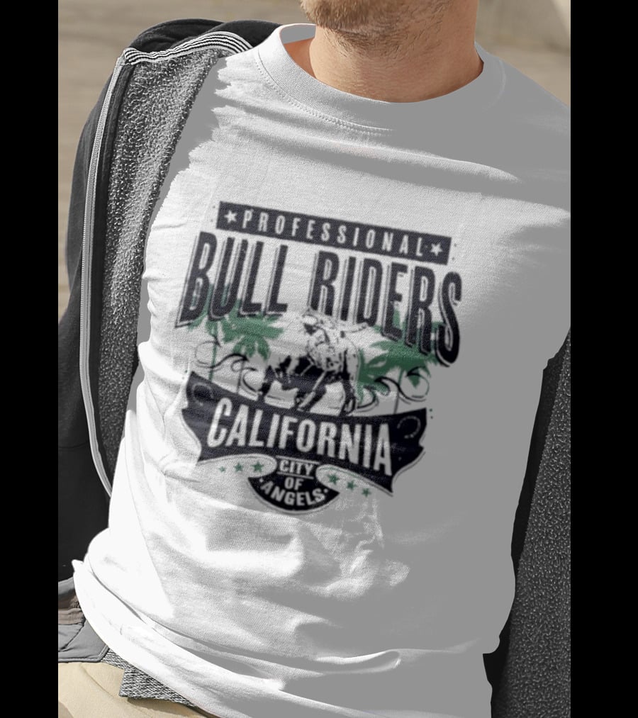 Professional Bull Riders California Ride The Nights Anaheim City Of Angels T-Shirt