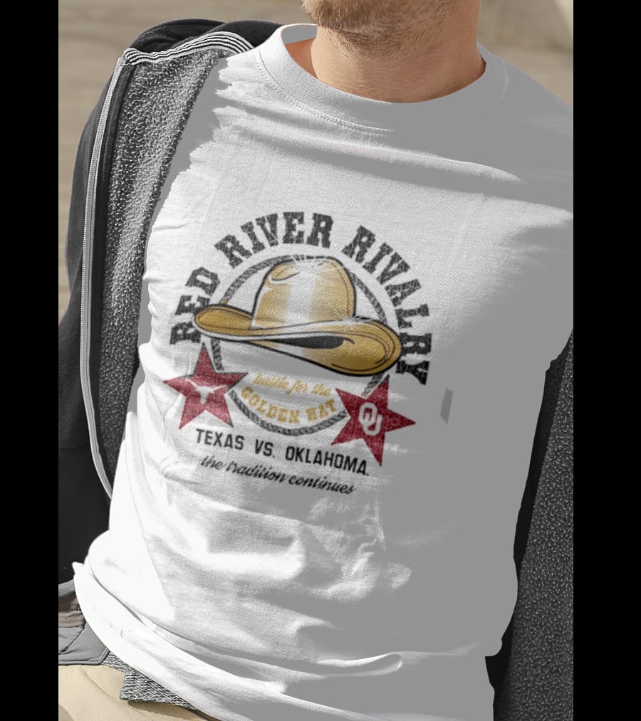 Red River Rivalry Texas Vs Oklahoma The Tradition Continues T-Shirt