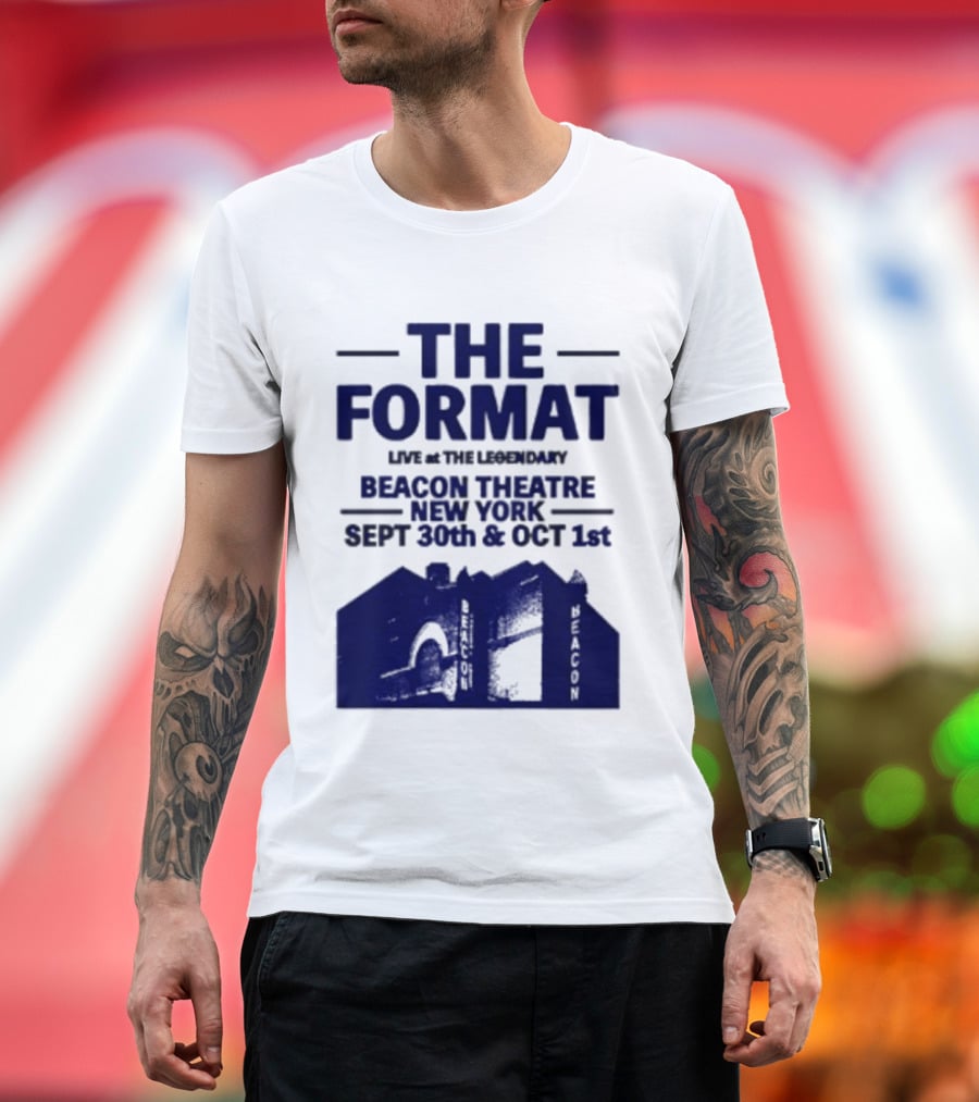 The Format Live At The Legendary Beacon Theatre New York Sept 30th & Oct 1st T-Shirt