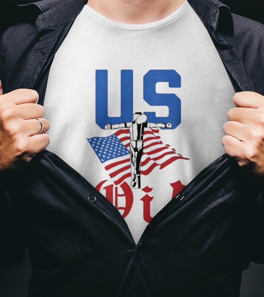 US Oi American Flag Punk Rock Skinhead Culture T-Shirt