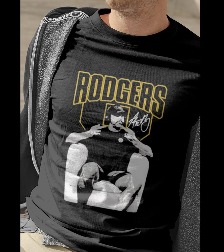 Rodgers Absolute Coward Double Middle Finger Pittsburgh Steelers T-Shirt