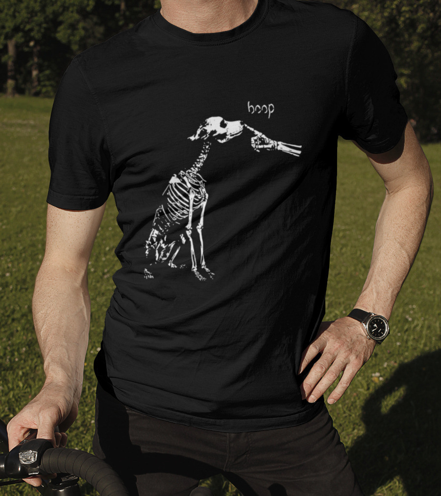 Skeleton Dog Boop Spooky Halloween Skeleton Boop T-Shirt