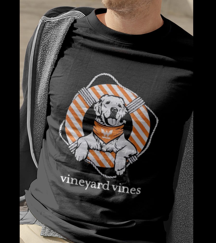 Vineyard Vines Golden Retriever Life Preserver T-Shirt
