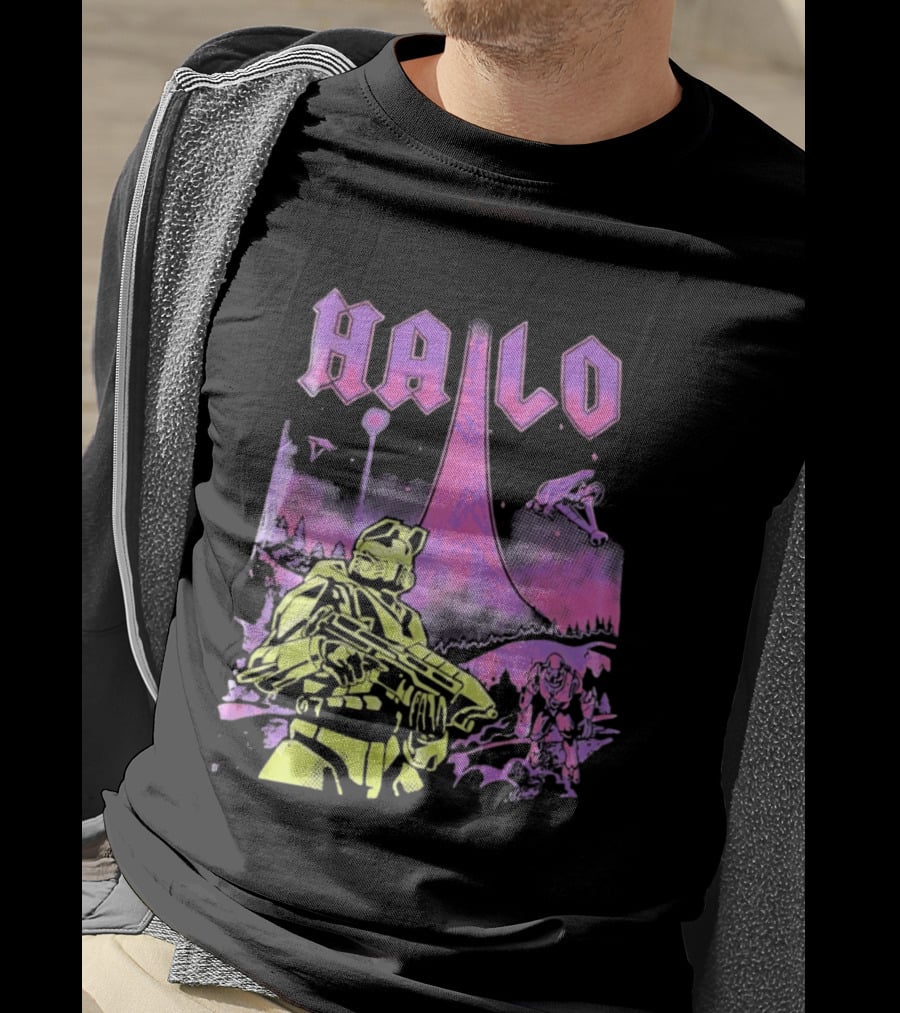 Halo Master Chief Retro Gaming Xbox T-Shirt