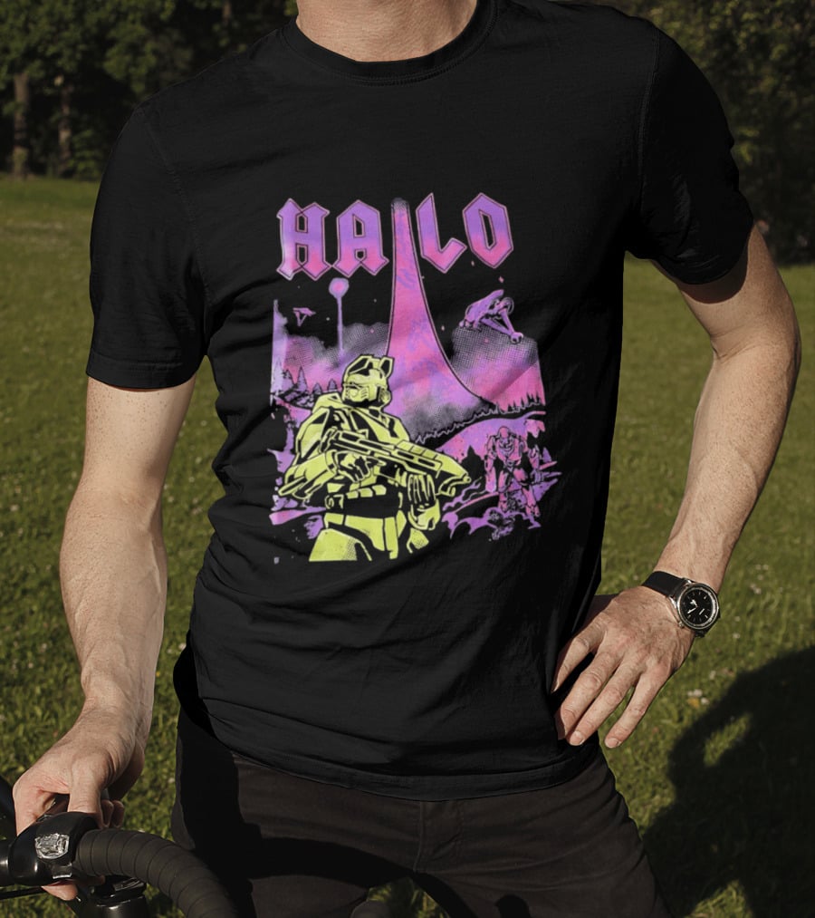 Halo Master Chief Retro Gaming Xbox T-Shirt