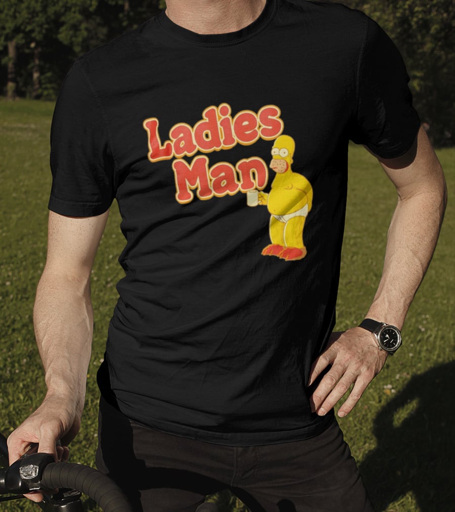 Ladies Man Homer Simpson The Simpsons Cartoon T-Shirt