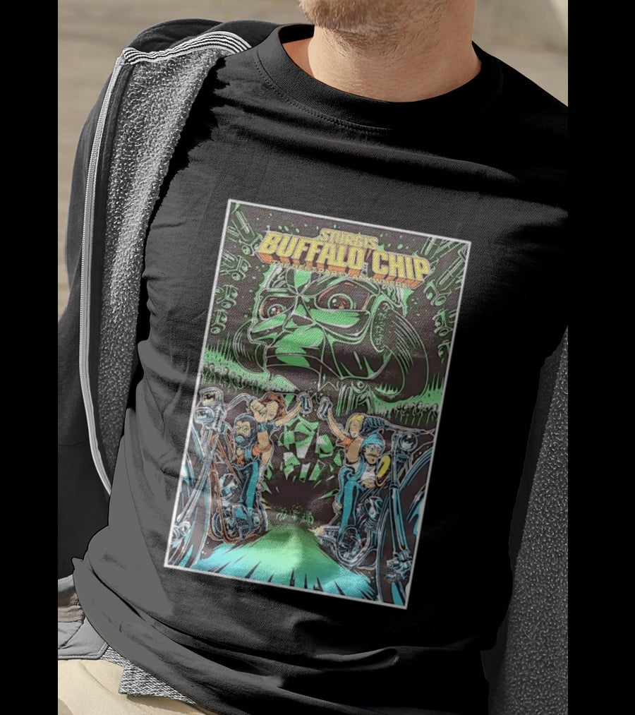 Sturgis Buffalo Chip The Best Party Anywhere Motorcycle Event Darth Vader Mashup T-Shirt