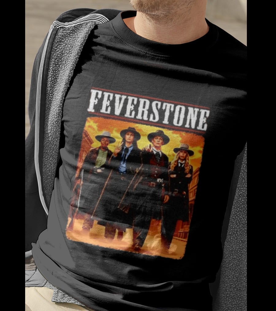 Feverstone Western Outlaws Indiana Fever WNBA Players As Gunfighter Team T-Shirt