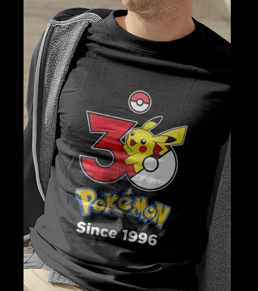 Tampa Bay Buccaneers X Pokemon 30th Anniversary Pikachu Since 1996 Celebration T-Shirt