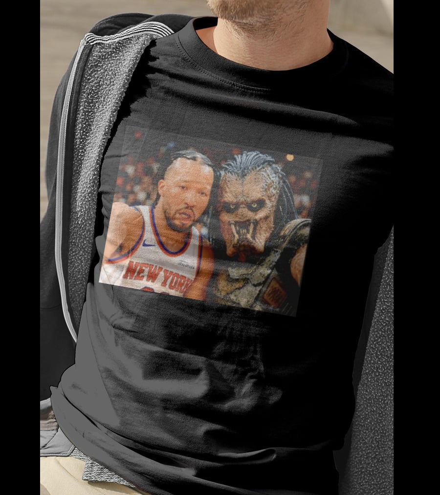 New York Knicks Jalen Brunson And Predator Basketball Encounter T-Shirt