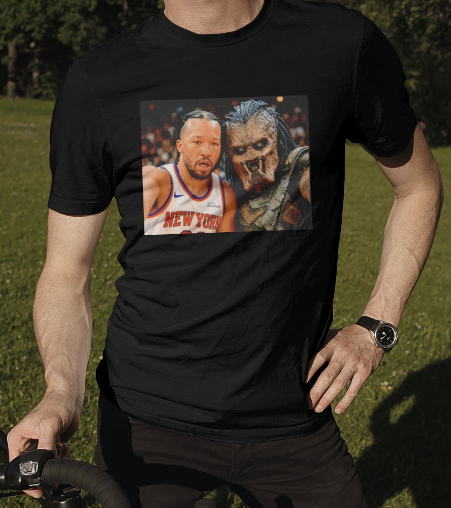 New York Knicks Jalen Brunson And Predator Basketball Encounter T-Shirt