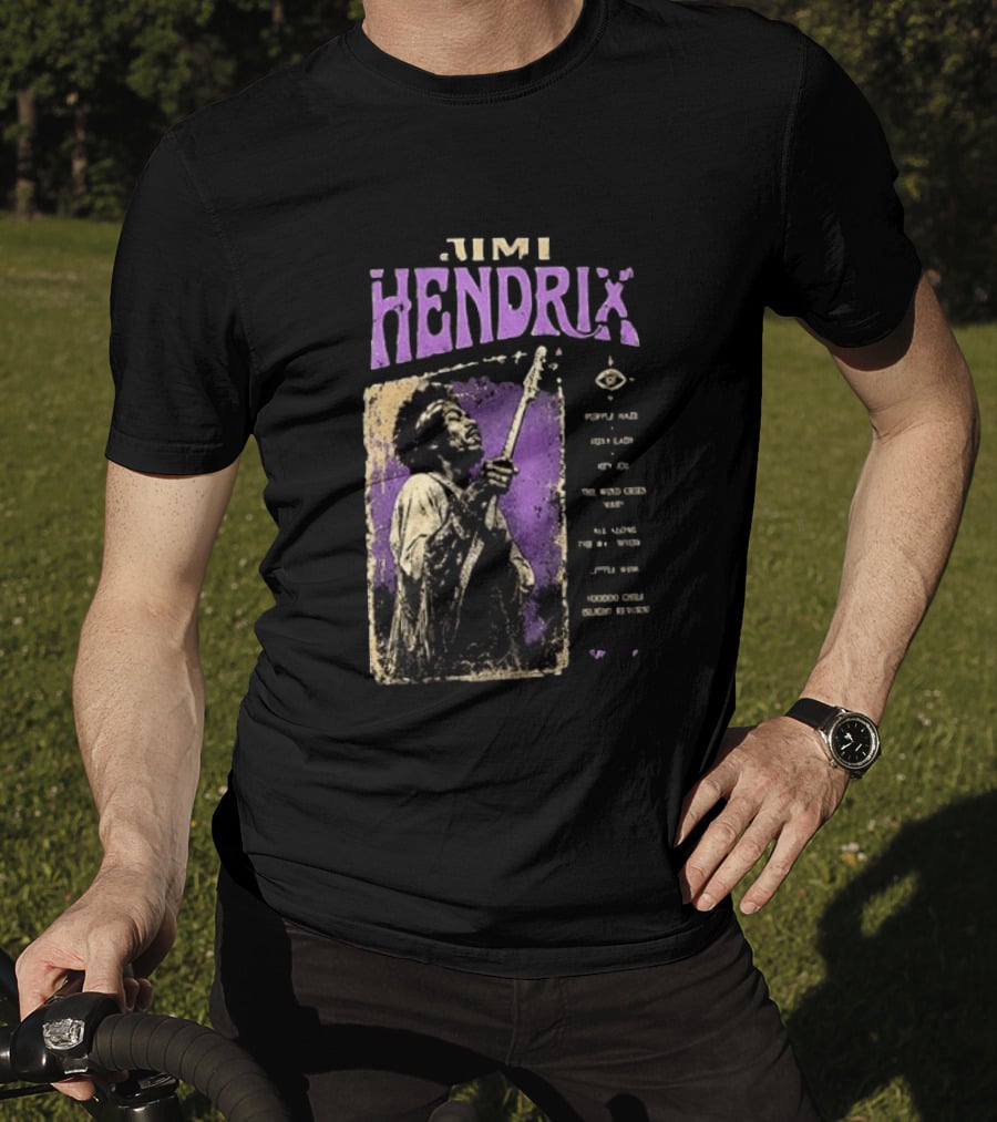 Jimi Hendrix Psychedelic Experience Are You Experienced Track List T-Shirt