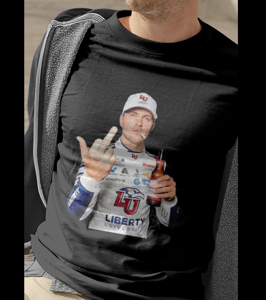 William Byron Liberty University Middle Finger Hendrick Motorsports NASCAR T-Shirt
