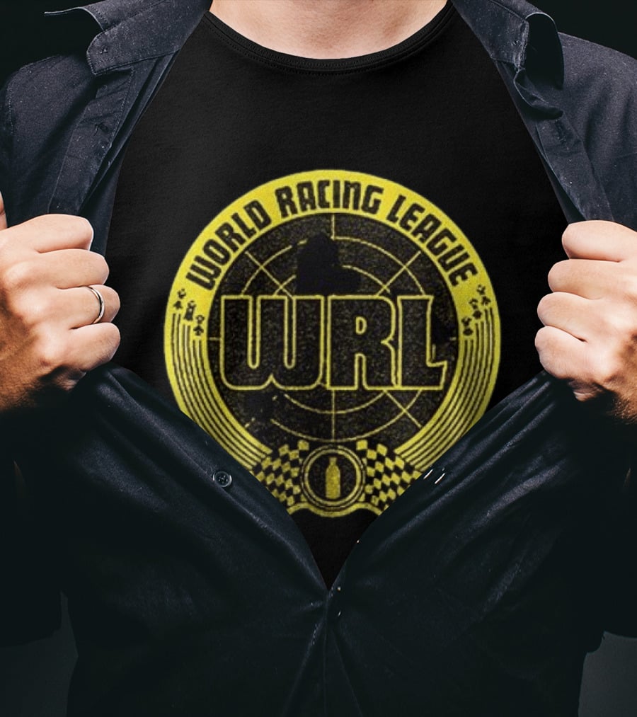World Racing League WRL Racing Checkered T-Shirt