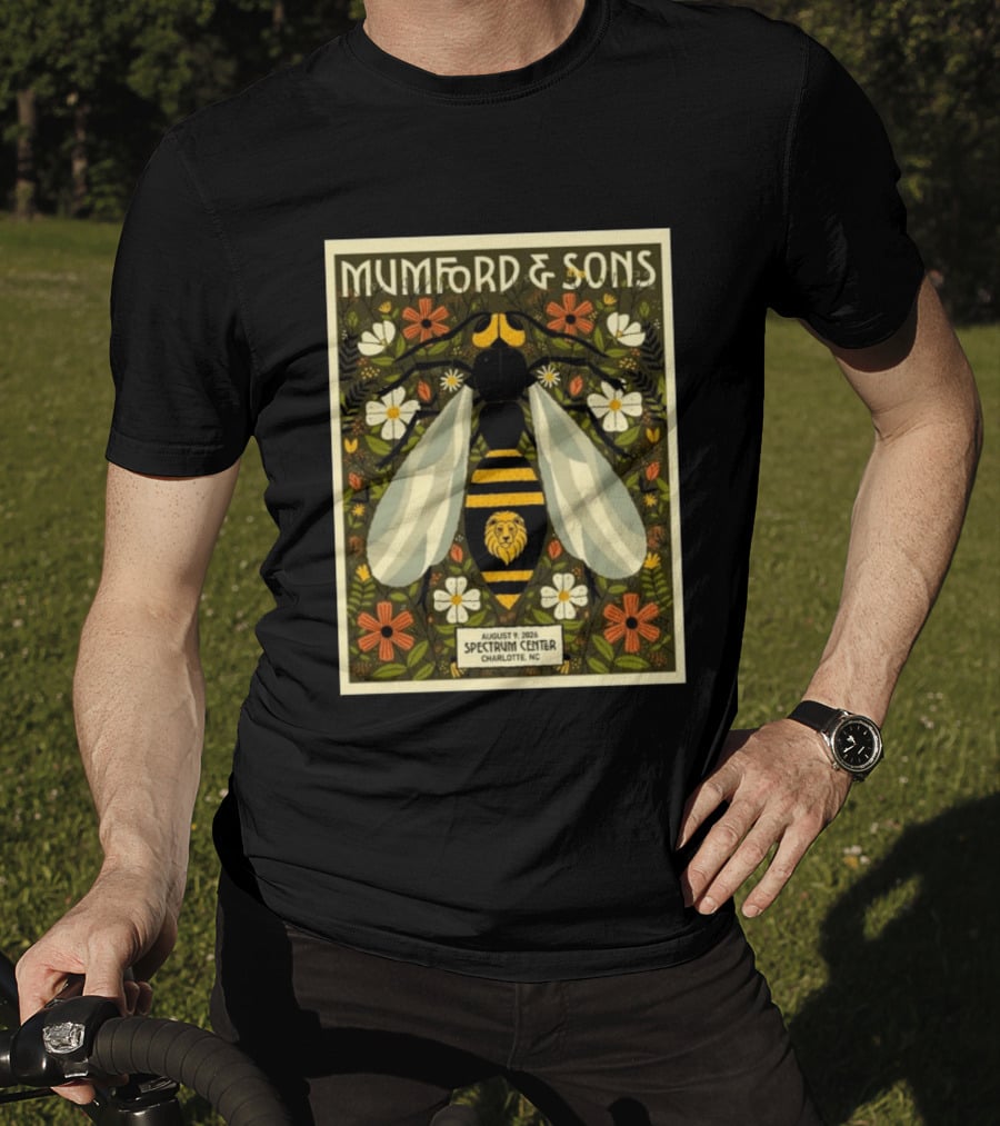 Mumford And Sons Event August 9 2026 Spectrum Center Charlotte NC T-Shirt