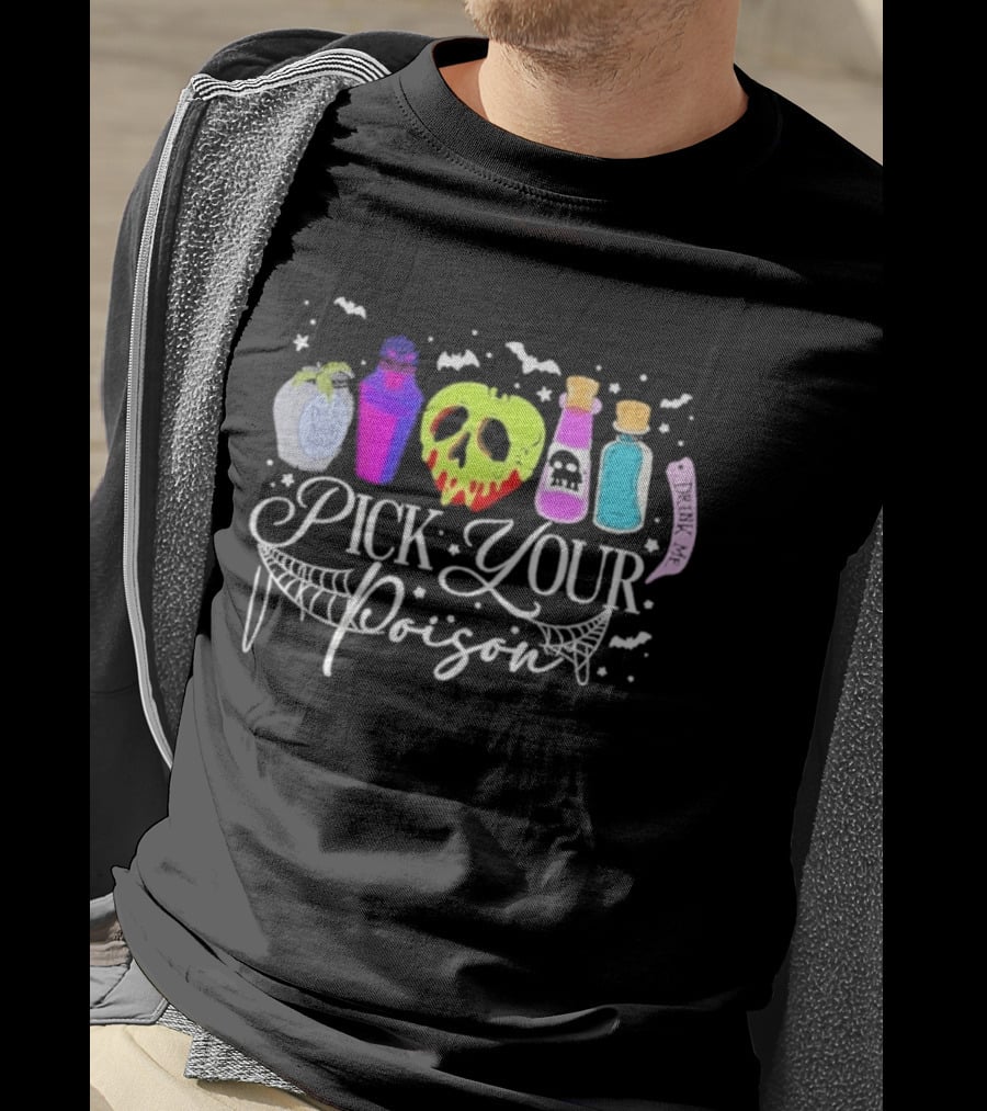 Disney Villains Pick Your Poison Halloween Potion Bottles T-Shirt