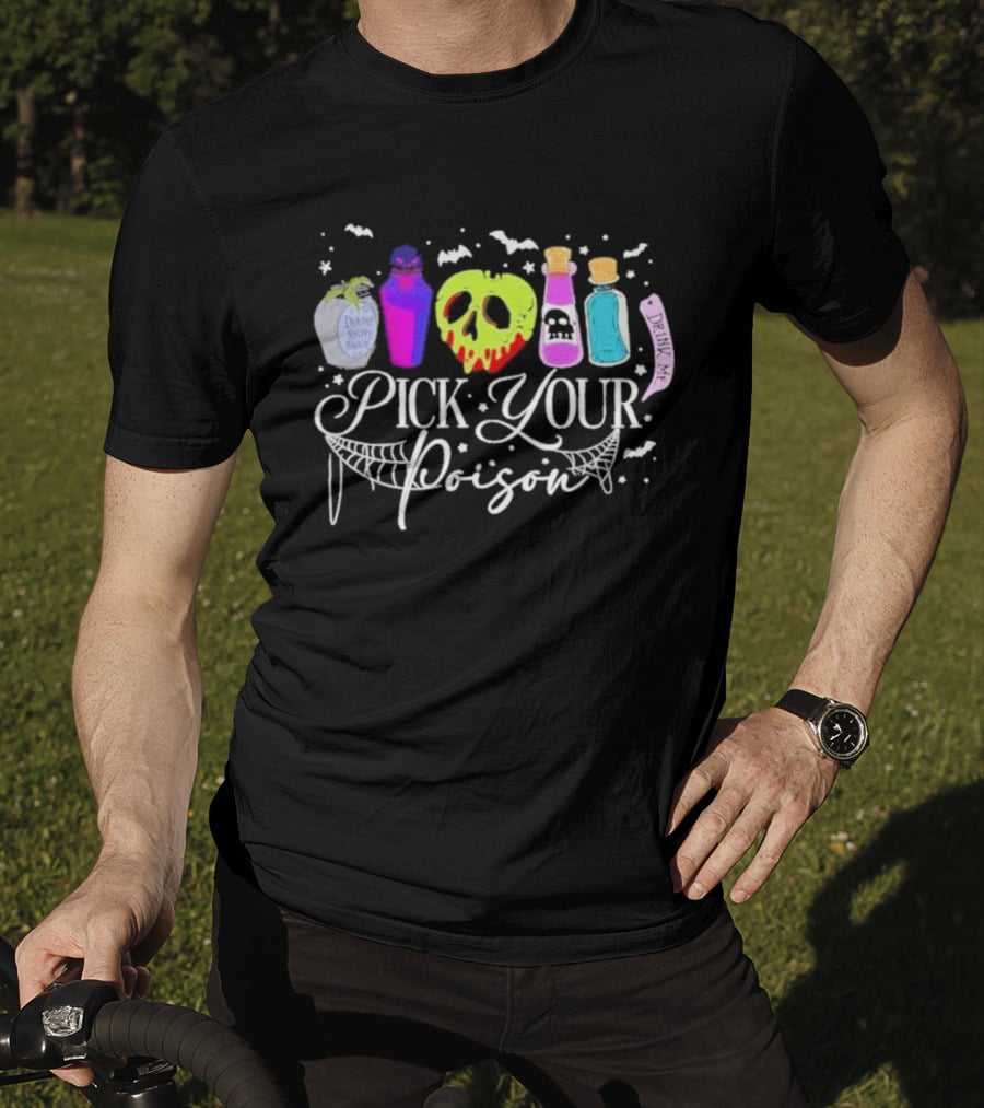 Disney Villains Pick Your Poison Halloween Potion Bottles T-Shirt