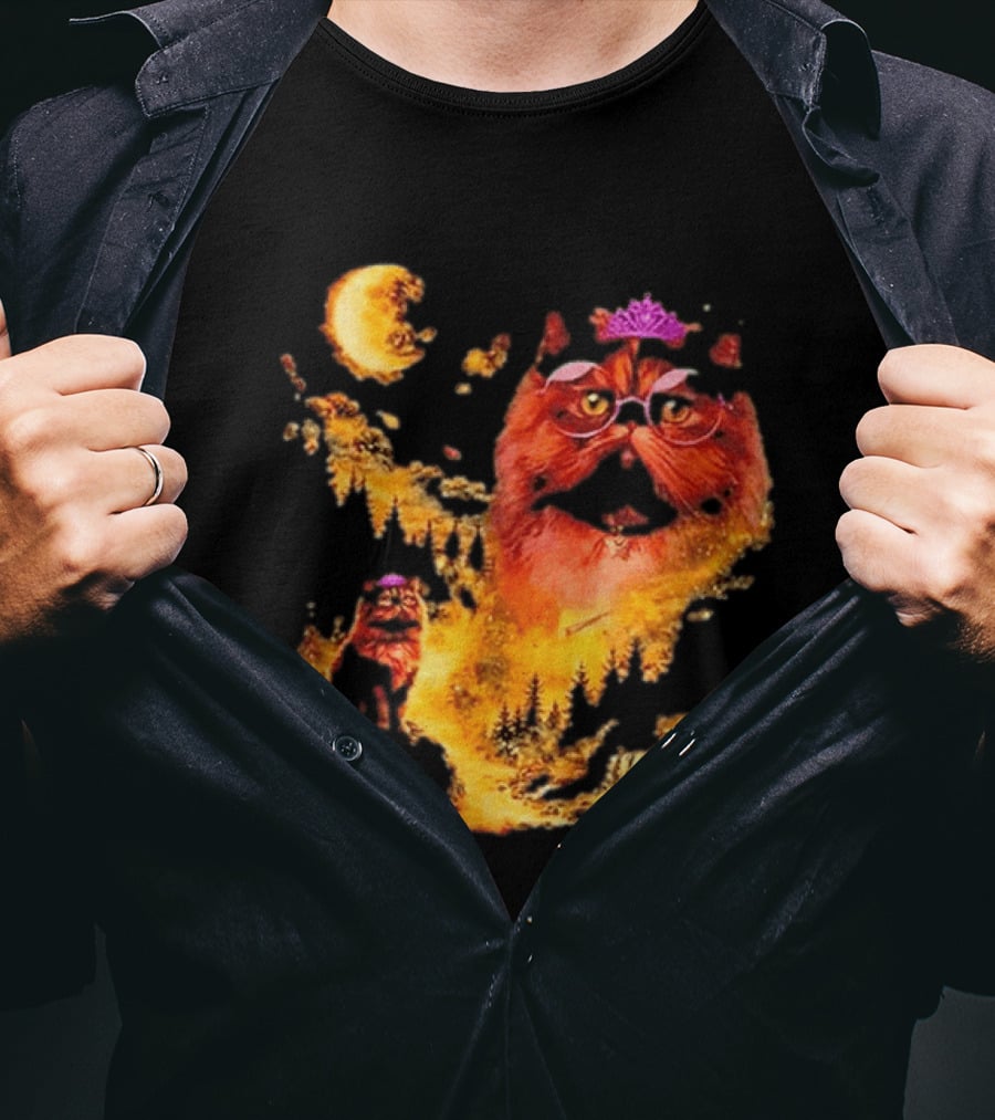 Princess Donut Cat Lover Moon Fantasy T-Shirt
