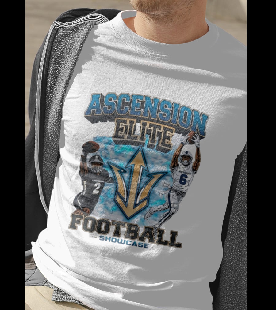 Ascension Elite Football Players 2 And 6 Showcase Sky Clouds T-Shirt