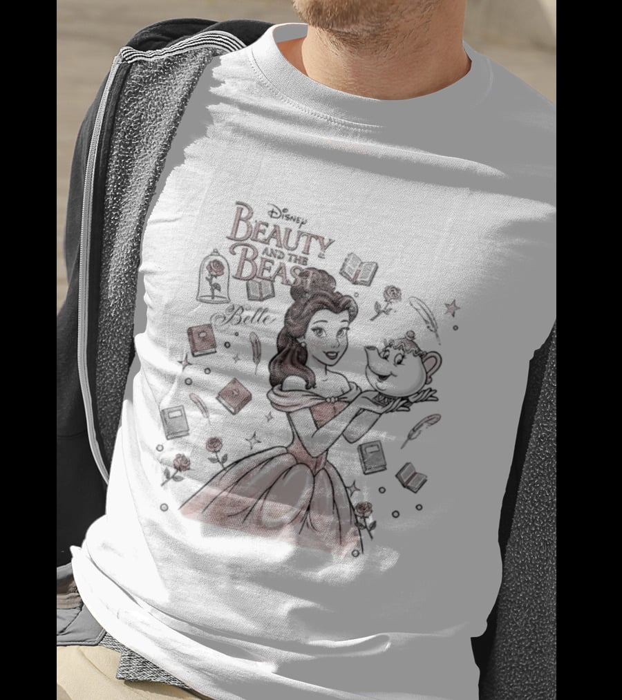 Beauty And The Beast Disney Belle With Mrs Potts T-Shirt