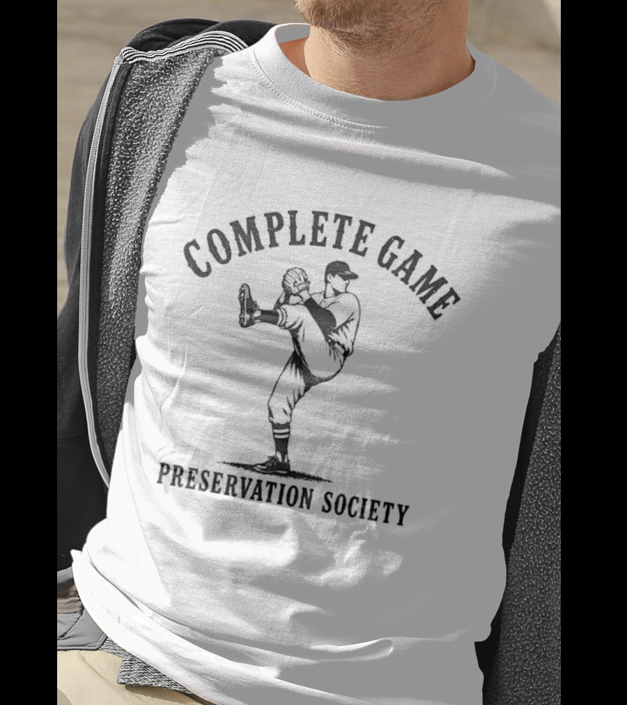 Complete Game Preservation Society Baseball Pitcher T-Shirt