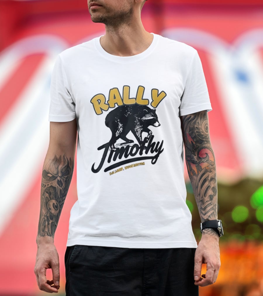 Rally Timothy Ballard Washington Black Raccoon T-Shirt
