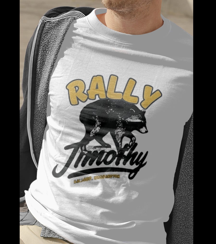 Rally Timothy Ballard Washington Black Raccoon T-Shirt