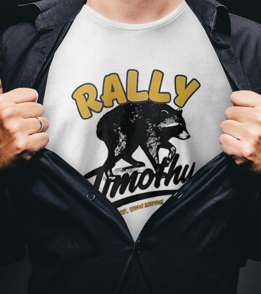 Rally Timothy Ballard Washington Black Raccoon T-Shirt