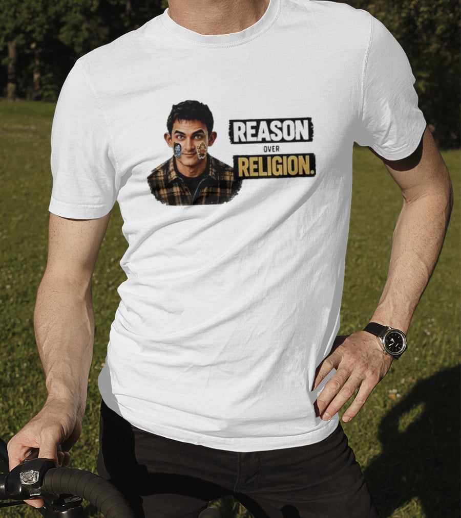 Reason Over Religion Intellectual Message T-Shirt
