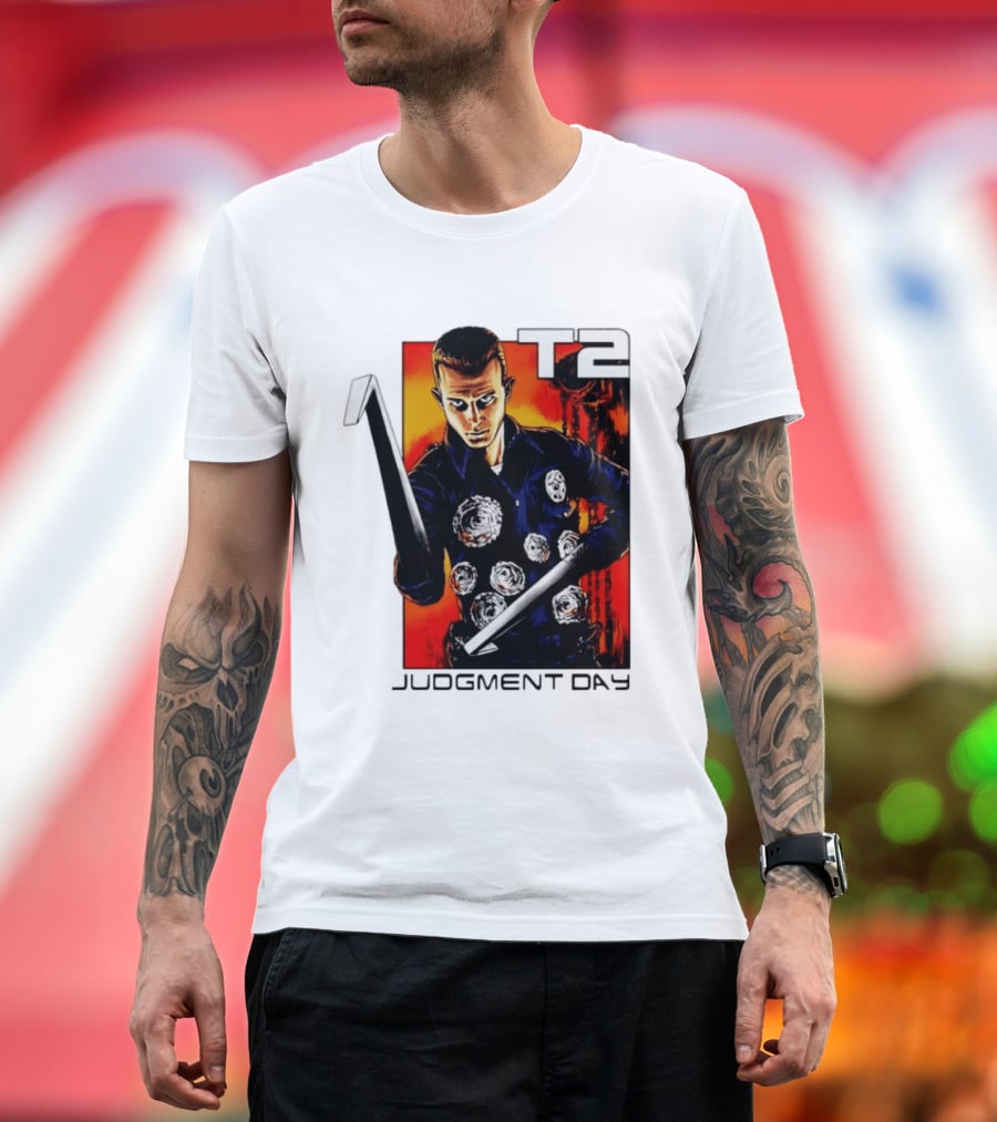 T2 Judgment Day 1000 Iconic Scene T-Shirt