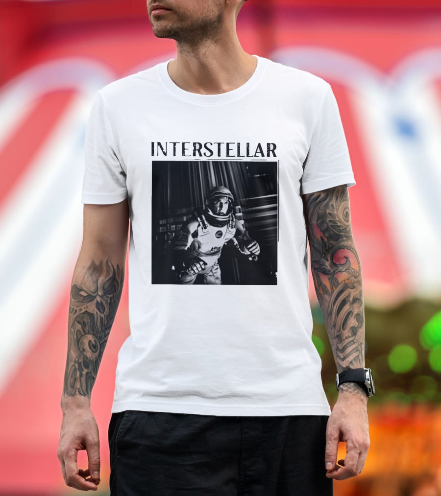 Interstellar 2014 Matthew McConaughey Spacesuit Scene T-Shirt