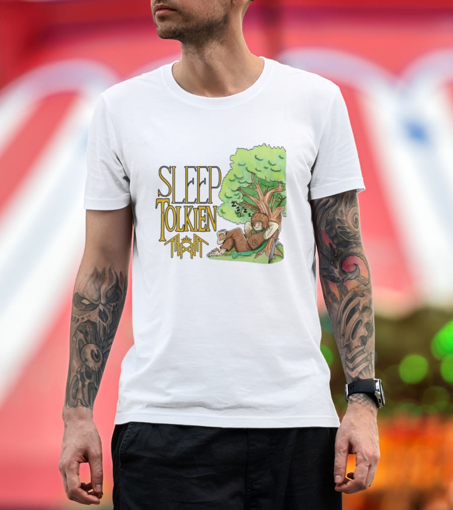 Sleep Tolkien Hobbit Nap Under Tree Fantasy T-Shirt